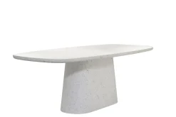 Light & Living Eettafel Hamura Terrazzo Wit 220cm