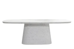 Light & Living Eettafel Hamura Terrazzo Wit 220cm