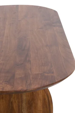 Light & Living Eettafel Indore Donkerbruin 220cm