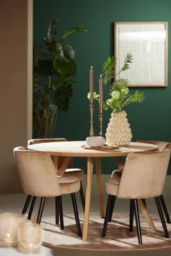 Light & Living Eettafel Quenza Mangohout Ø120cm