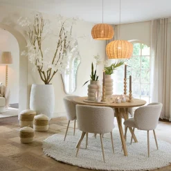Light & Living Eettafel Quenza Mangohout Ø120cm