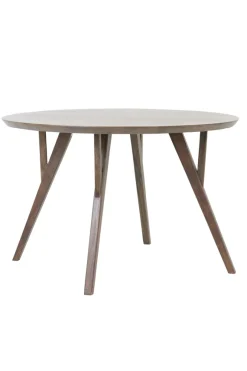 Light & Living Eettafel Quenza Acaciahout Donkerbruin Ø140cm