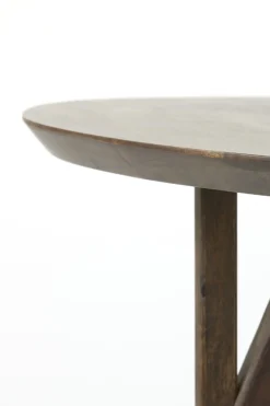 Light & Living Eettafel Quenza Acaciahout Donkerbruin Ø140cm