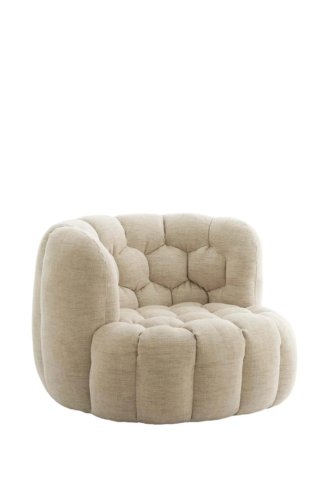 Light & Living Fauteuil Amara Crème