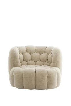 Light & Living Fauteuil Amara Crème