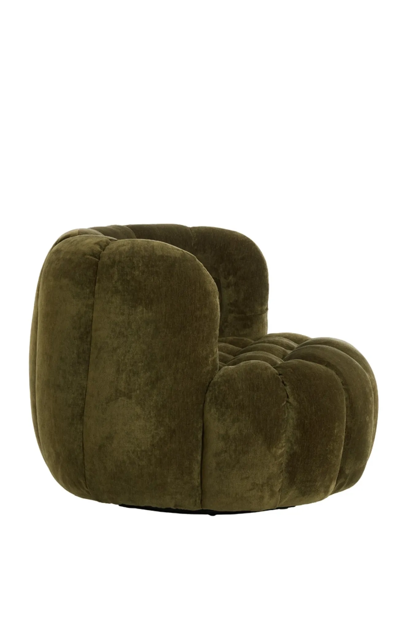 Light & Living Fauteuil Amara Velvet Olijfgroen