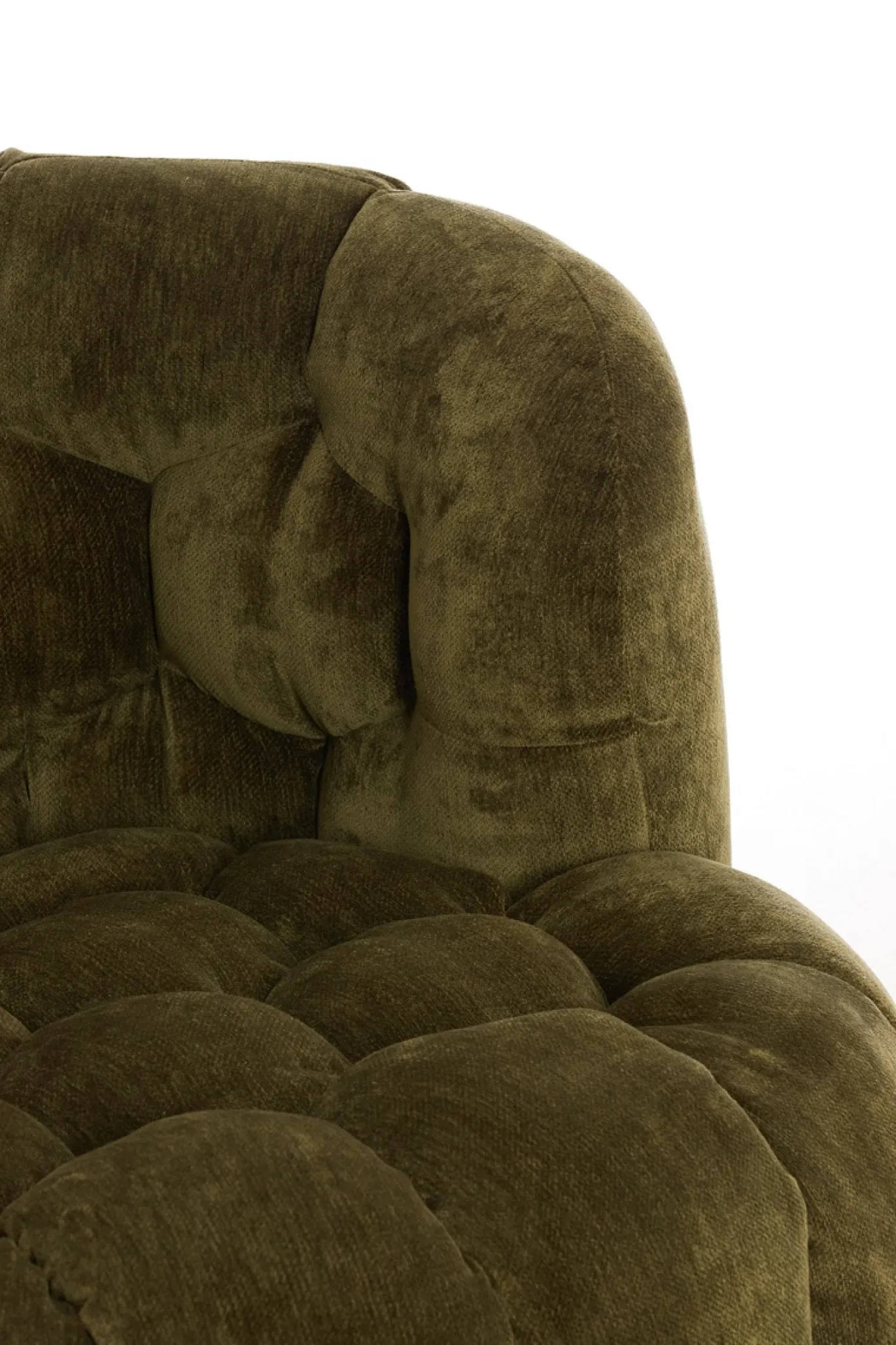 Light & Living Fauteuil Amara Velvet Olijfgroen