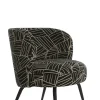 Light & Living Fauteuil Dieyda Zwart/Wit