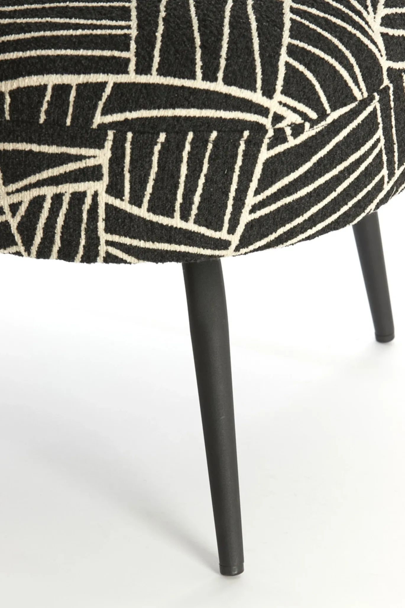 Light & Living Fauteuil Dieyda Zwart/Wit