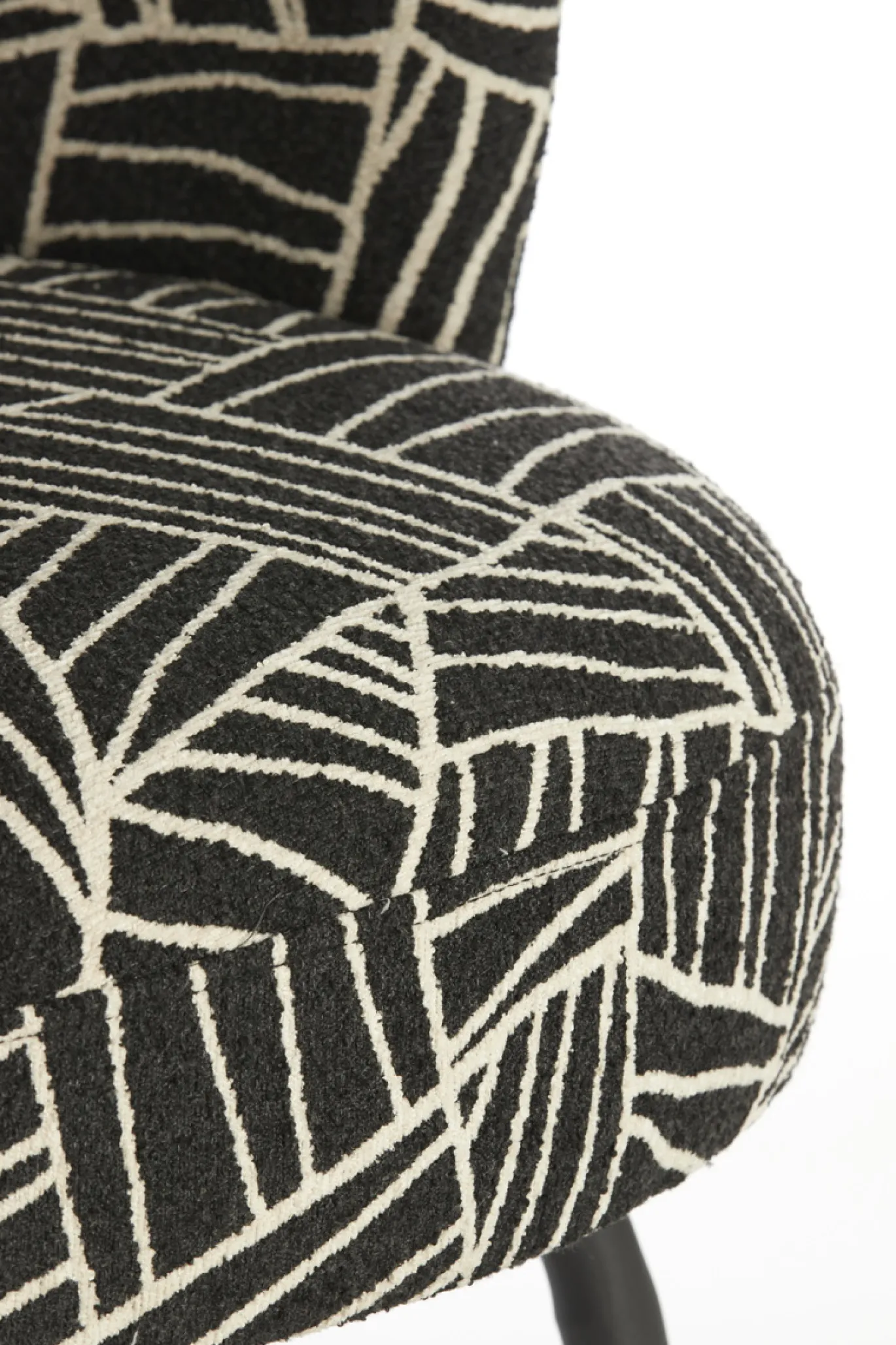 Light & Living Fauteuil Dieyda Zwart/Wit