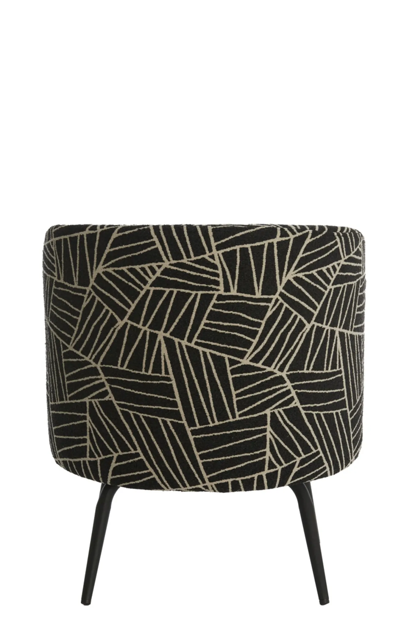 Light & Living Fauteuil Dieyda Zwart/Wit