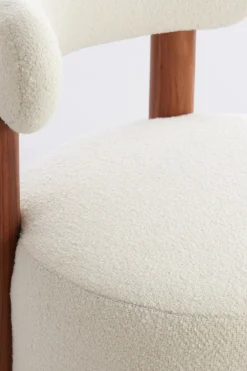 Light & Living Fauteuil Ferentino Bouclé Crème