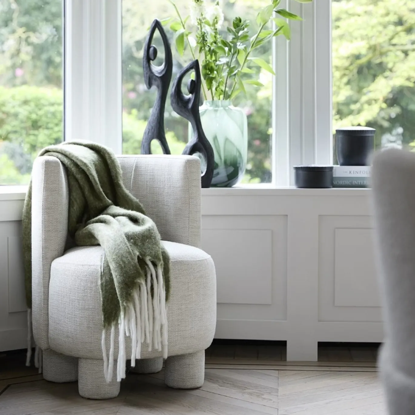 Light & Living Fauteuil Kamova Crème