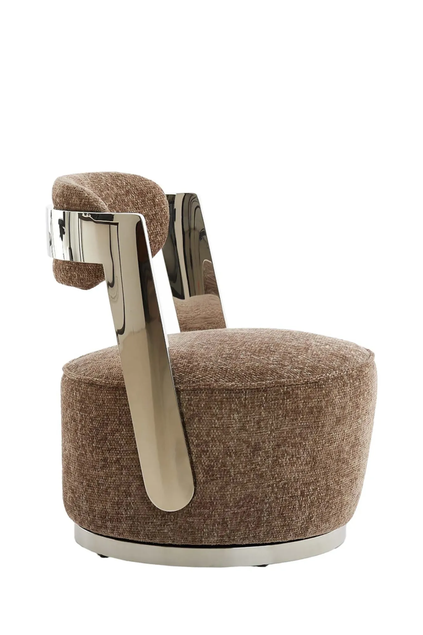 Light & Living Fauteuil Kemena Bruin/Chrome