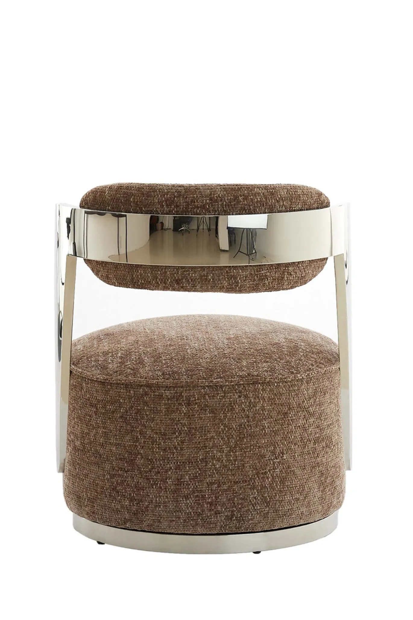 Light & Living Fauteuil Kemena Bruin/Chrome