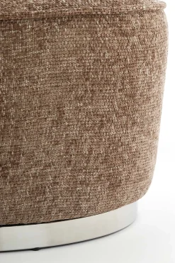 Light & Living Fauteuil Kemena Bruin/Chrome