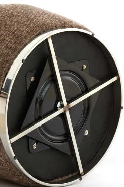 Light & Living Fauteuil Kemena Bruin/Chrome