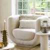 Light & Living Fauteuil Kialy Crème