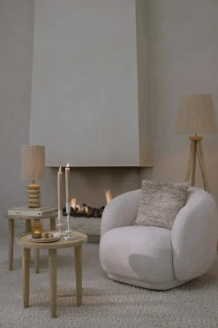 Light & Living Fauteuil Ovito Crème