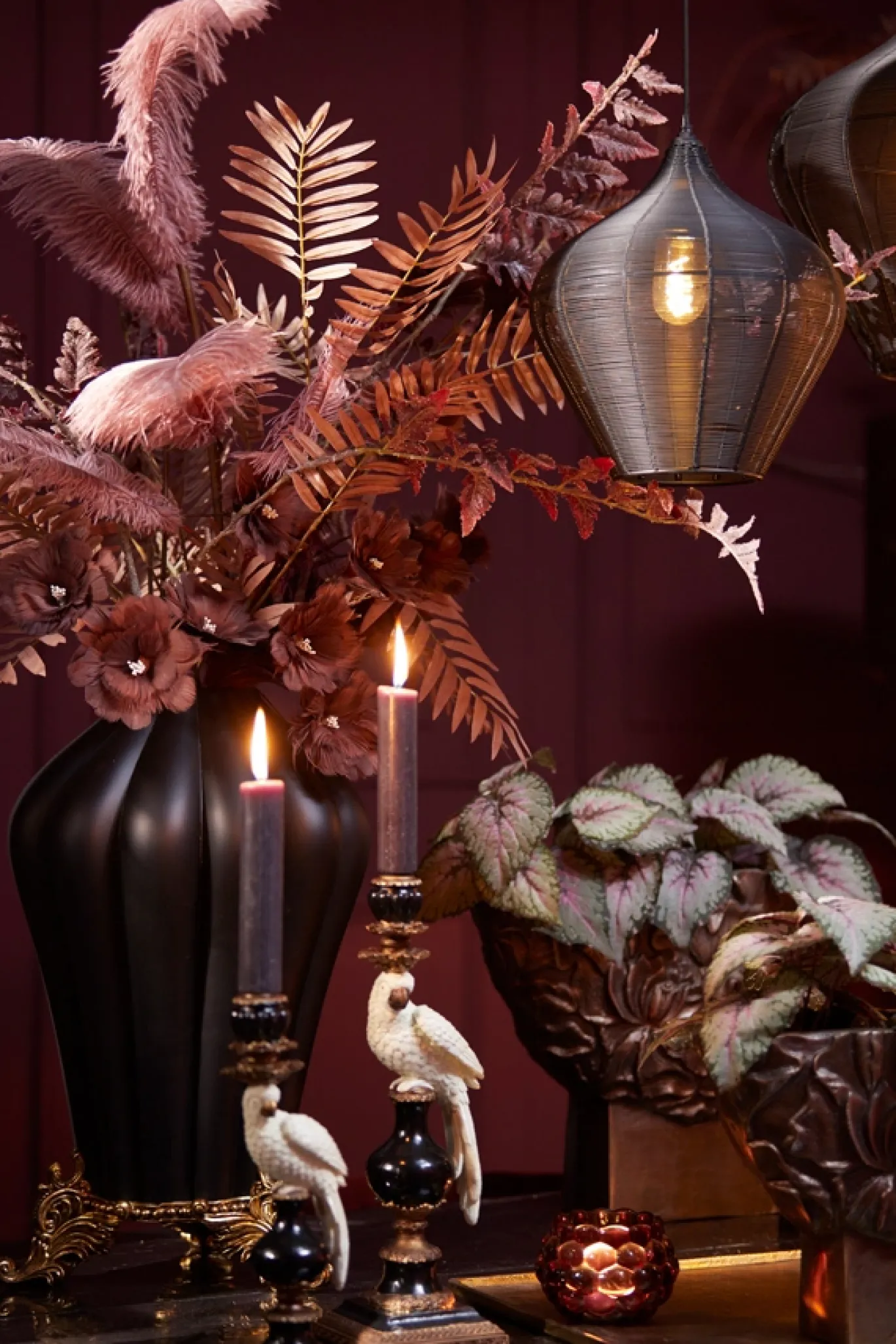 Light & Living Hanglamp Alvaro Mat Zwart Ø27cm