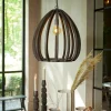 Light & Living Hanglamp Barsia Mangohout Donkerbruin Ø50cm