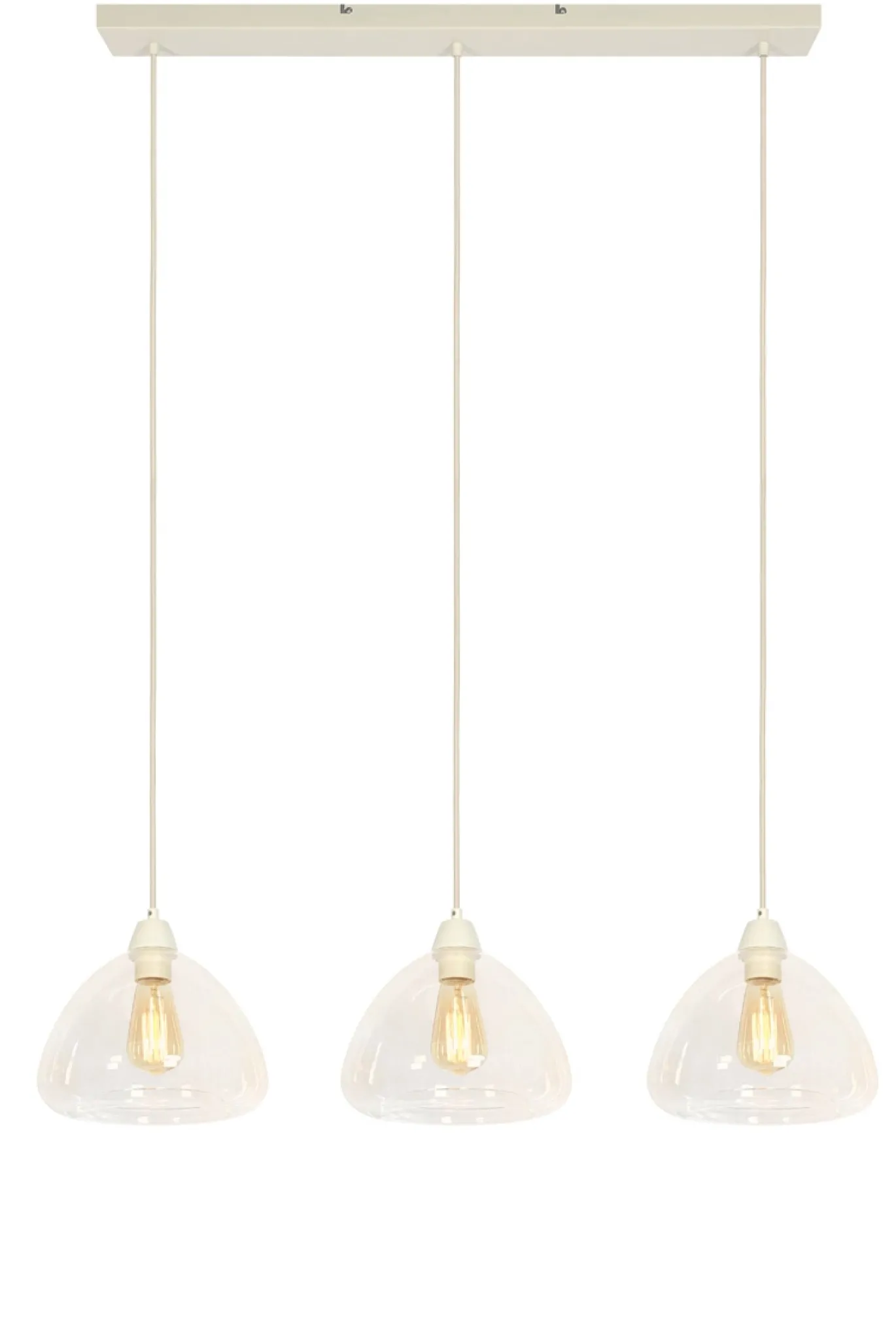 Light & Living Hanglamp Bisho 3-Lichts Crème