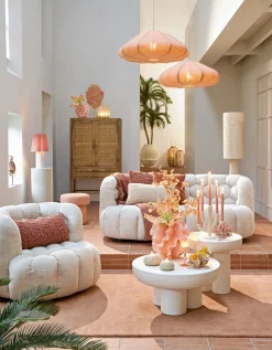 Light & Living Hanglamp Cesano Licht Roze Ø50cm