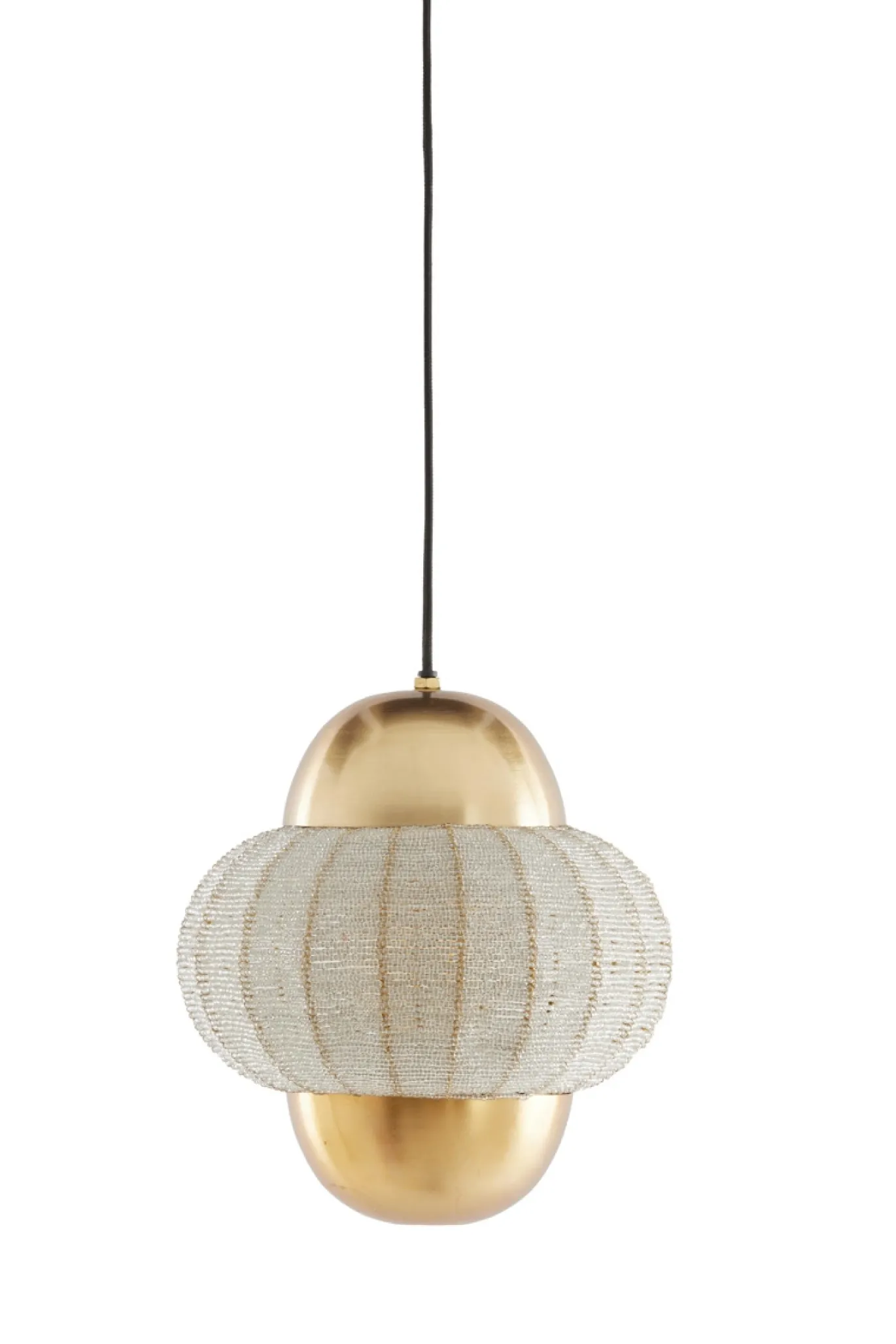 Light & Living Hanglamp Cetara Kralen Zilver/Brons Ø26cm