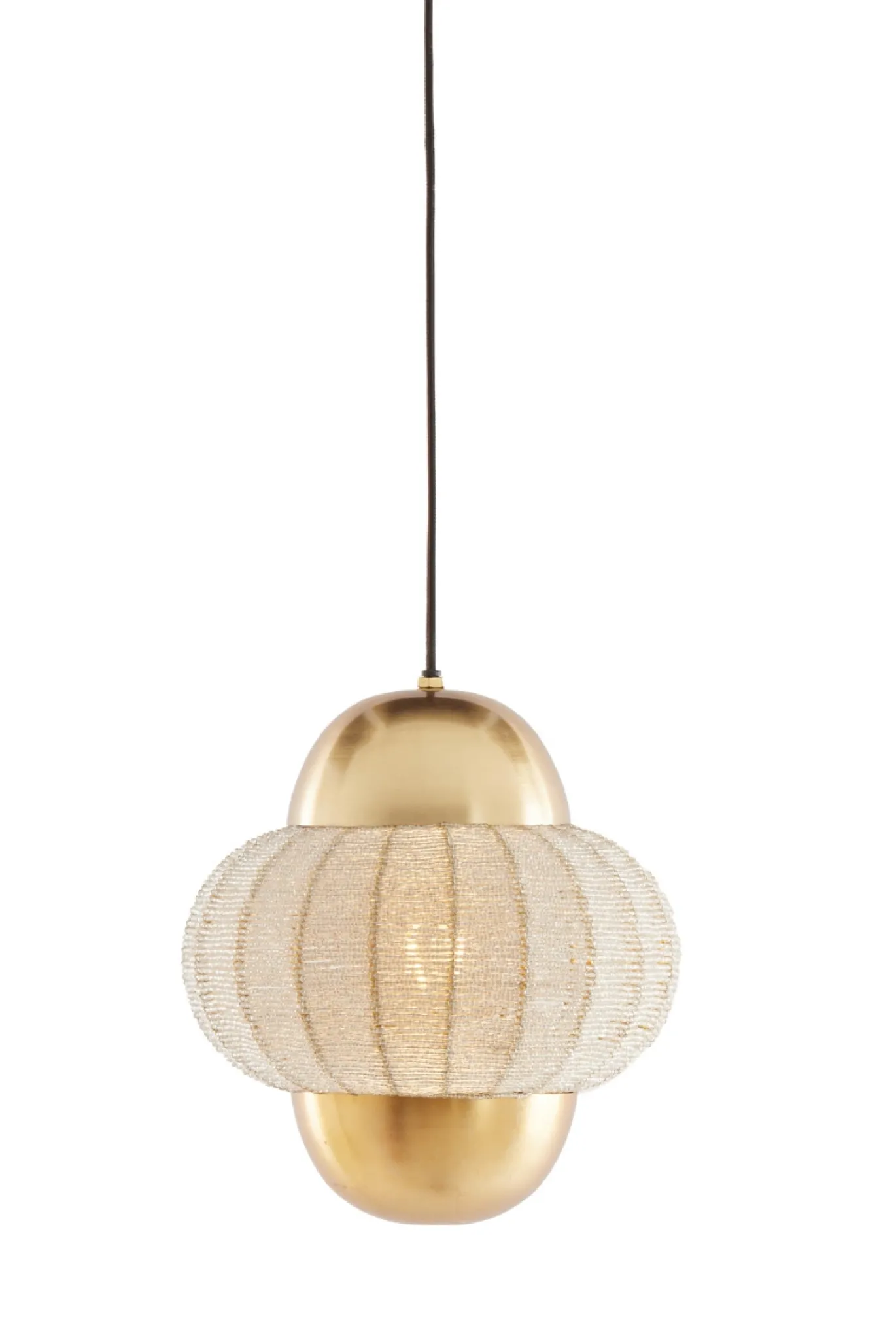 Light & Living Hanglamp Cetara Kralen Zilver/Brons Ø26cm