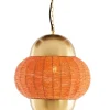 Light & Living Hanglamp Cetara Kralen Oranje/Brons Ø33cm