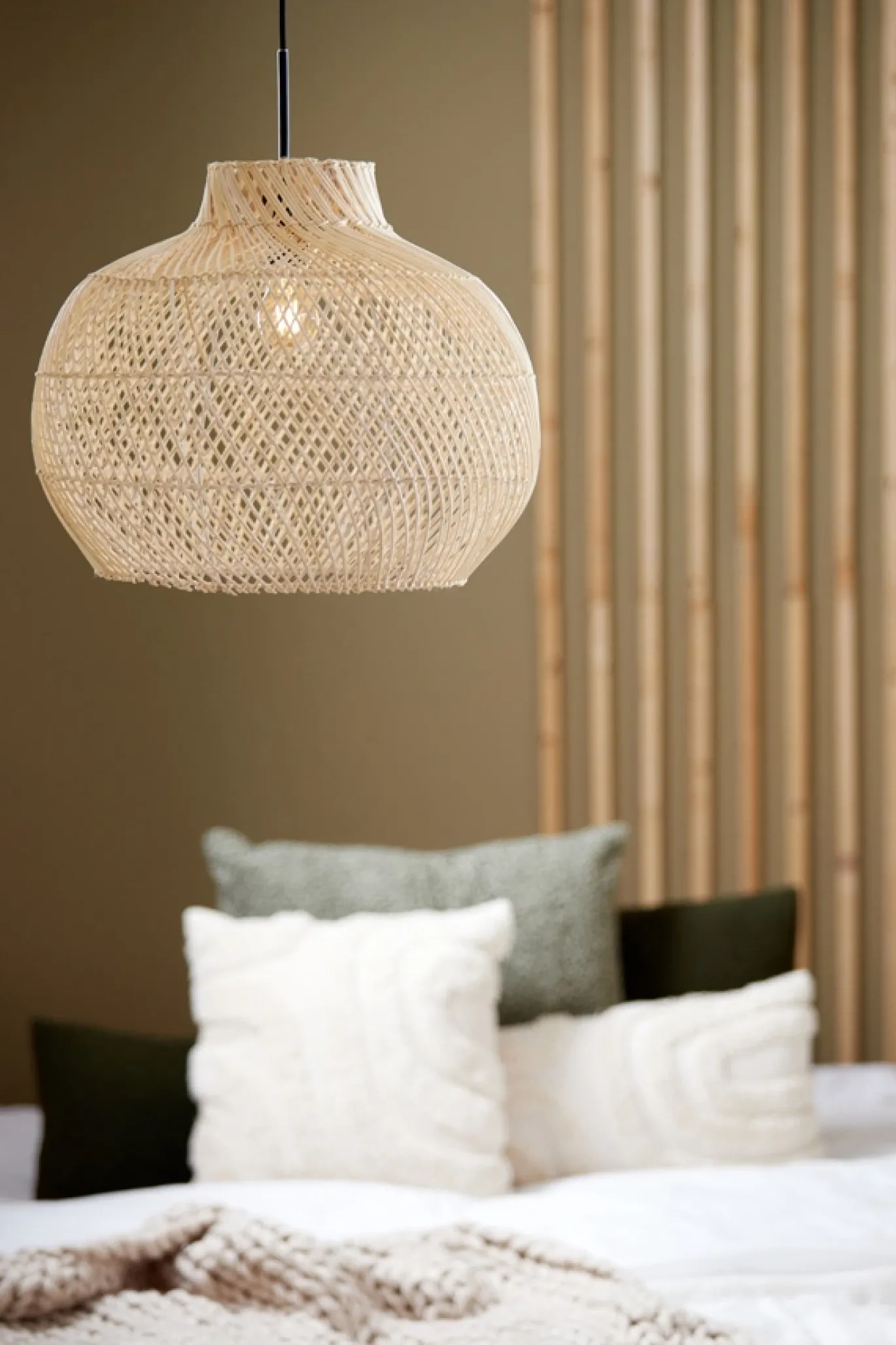 Light & Living Hanglamp Charita Rotan Naturel Ø46cm
