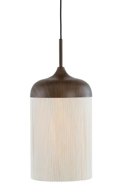 Light & Living Hanglamp Dania 3-Lichts Donkerbruin/Crème