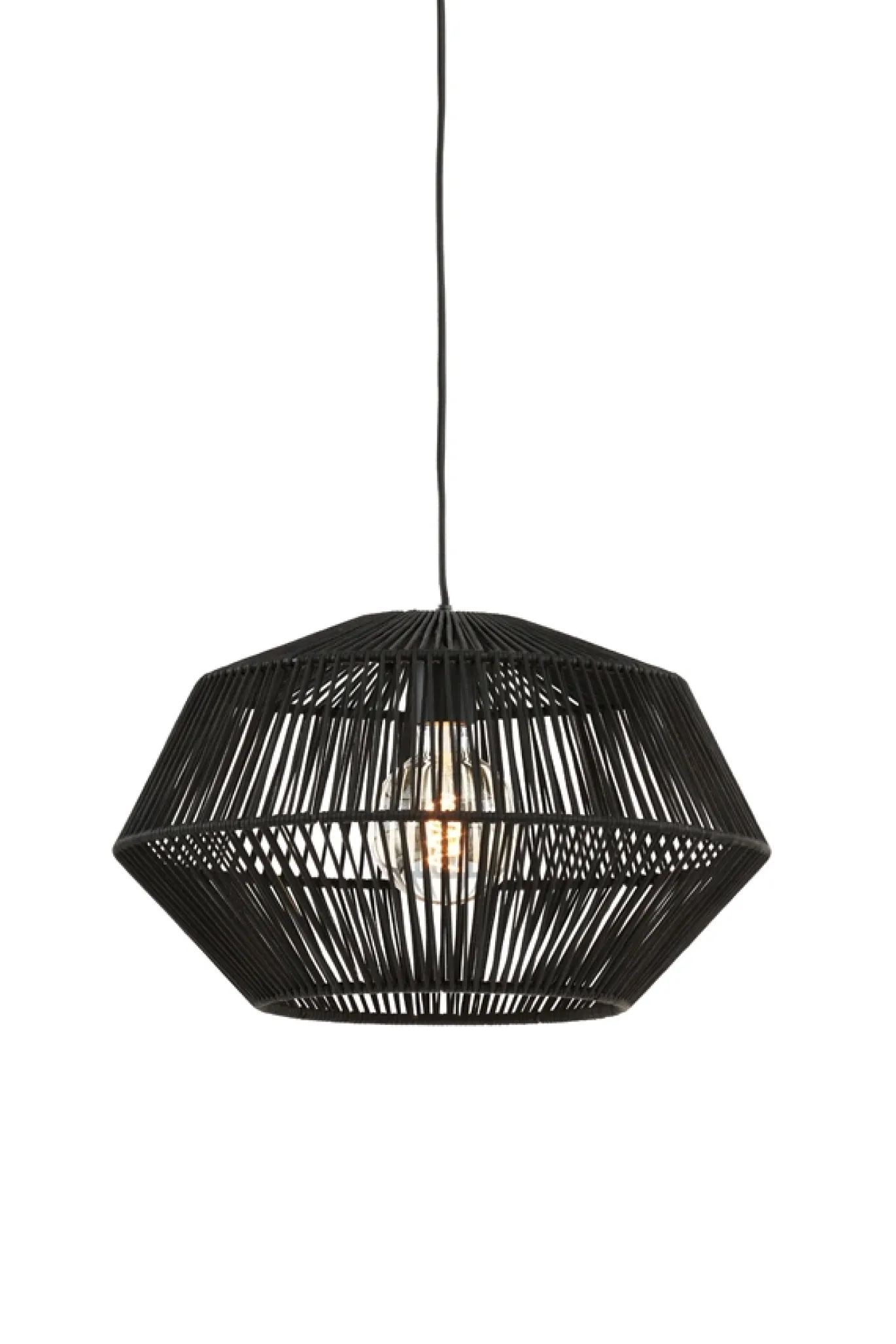 Light & Living Hanglamp Deya Mat Zwart Ø40cm
