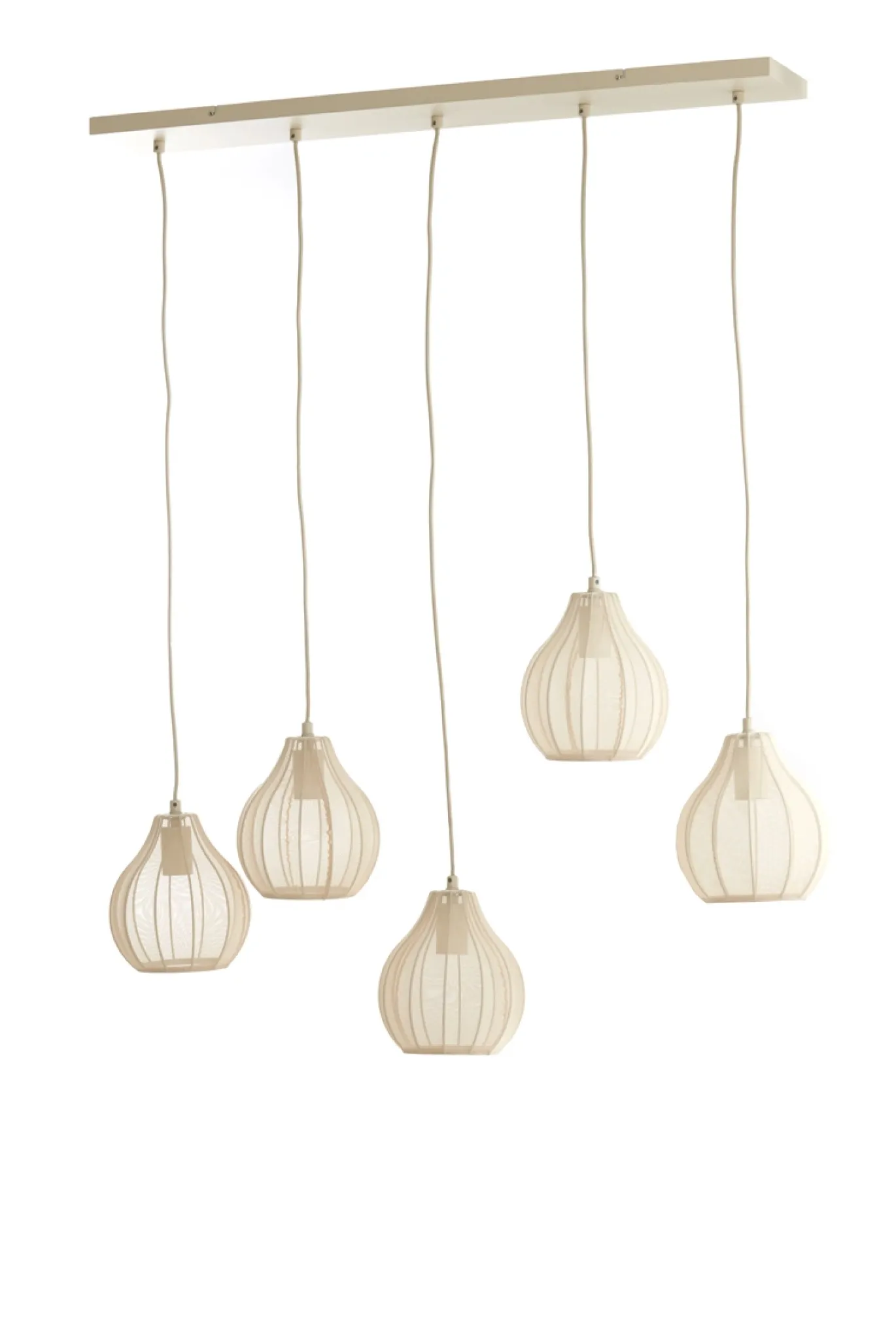Light & Living Hanglamp Elati 5-Lichts Zand 100cm