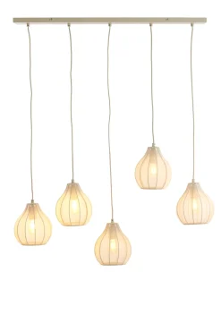 Light & Living Hanglamp Elati 5-Lichts Zand 100cm