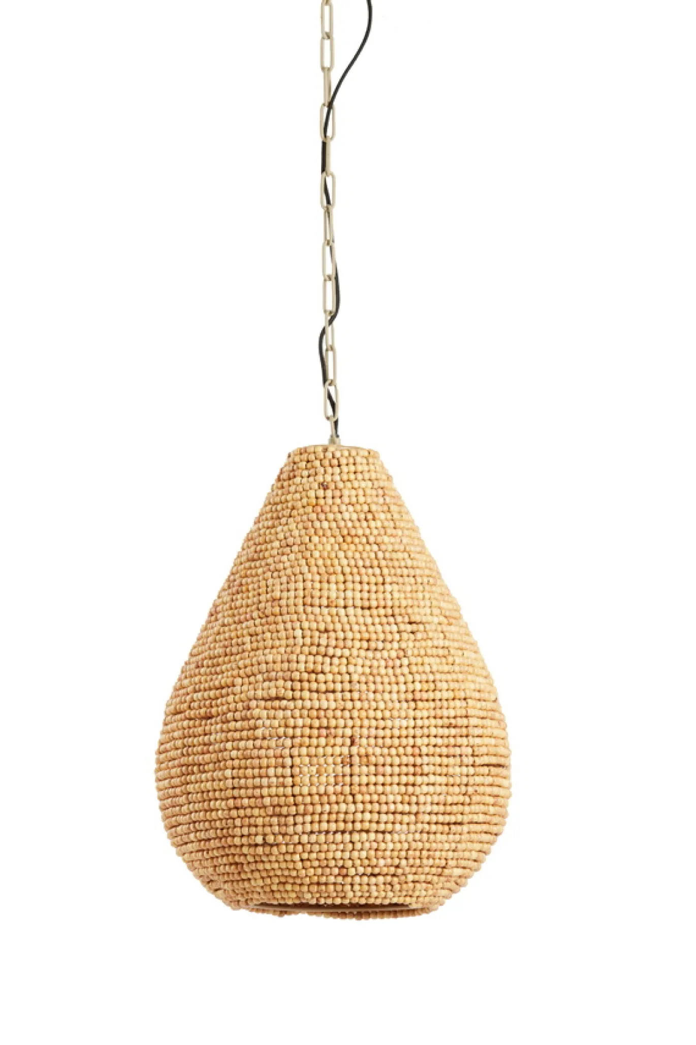Light & Living Hanglamp Kabinda Kralen Naturel Ø31cm