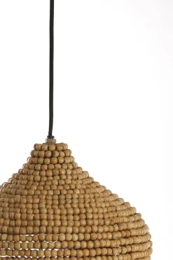 Light & Living Hanglamp Kalenga Kralen Naturel Ø28cm