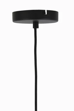 Light & Living Hanglamp Lekar Zwart / Smoke Glas Ø21cm