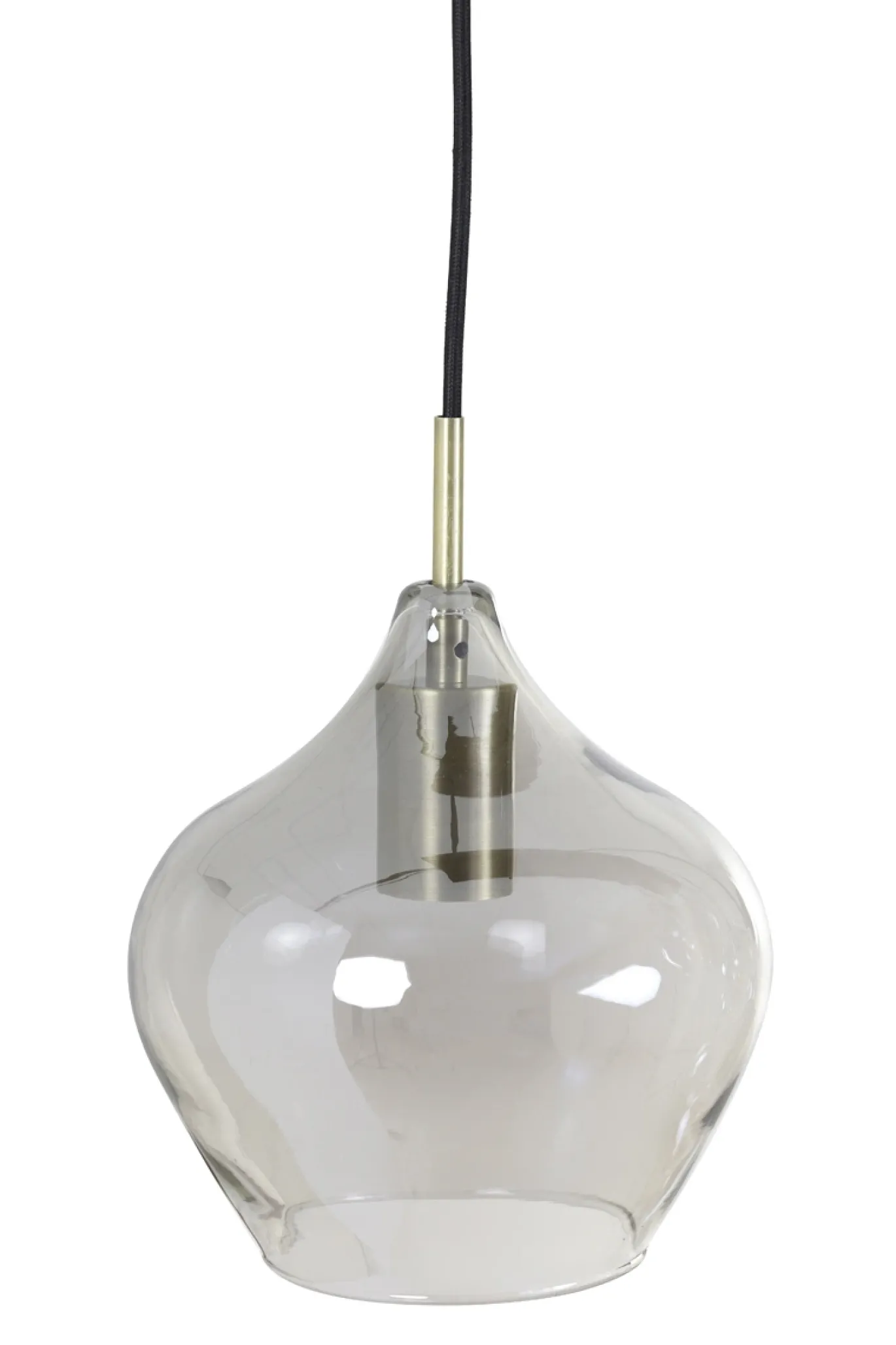 Light & Living Hanglamp 10-Lichts Rakel Antiek Brons/Smoke Glas 124cm