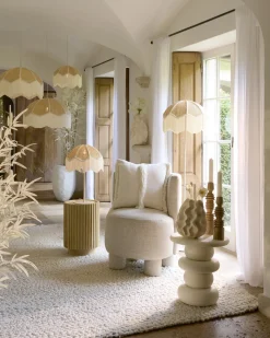Light & Living Hanglamp Malacia Raffia Naturel/Crème Ø40cm