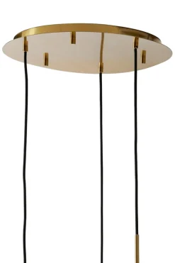 Light & Living Hanglamp Mayson 3-Lichts Glas Goud 160cm