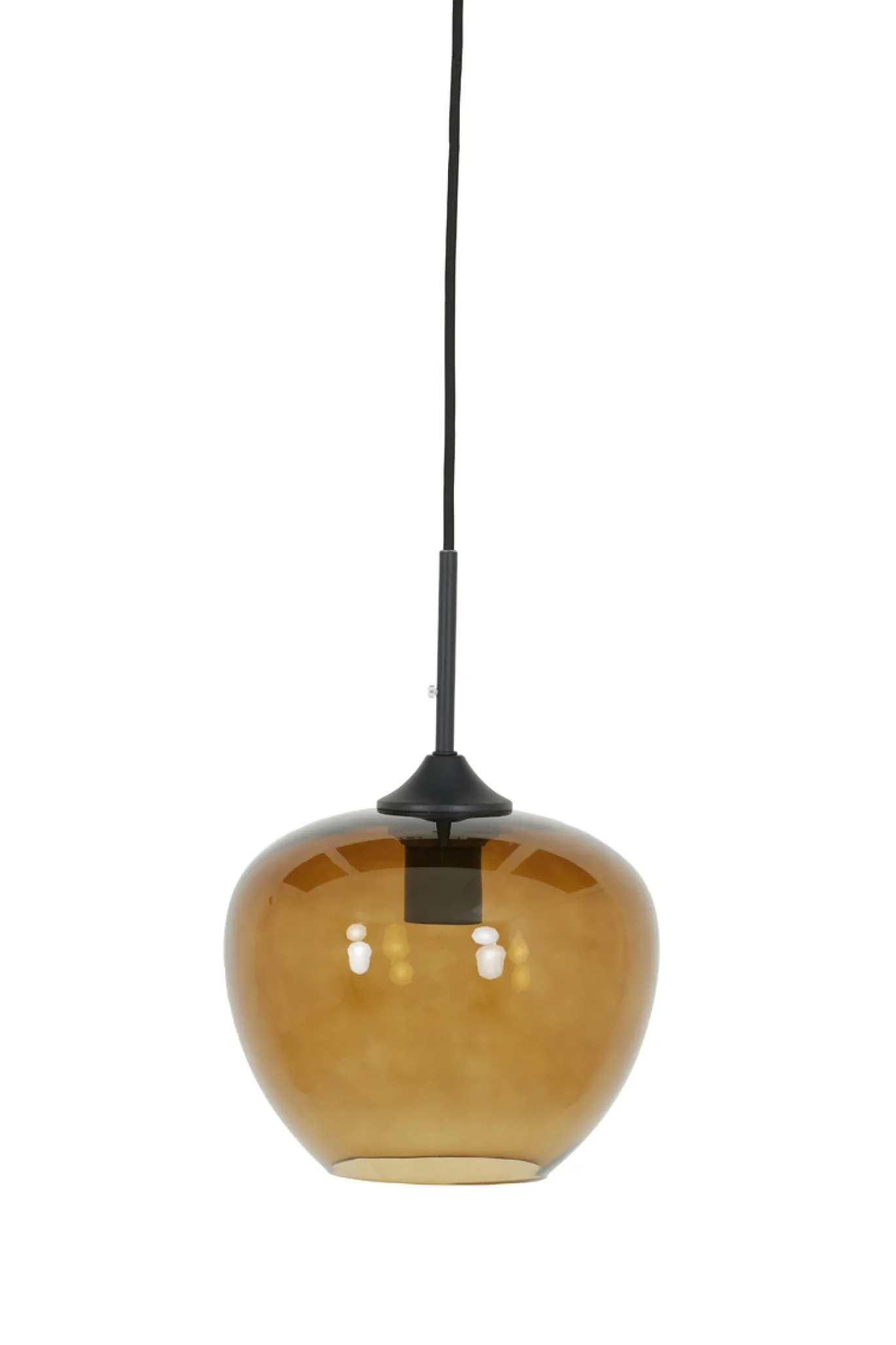 Light & Living Hanglamp Mayson Bruin Glas Ø23cm