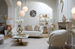 Light & Living Hanglamp Medina Glas Mat Wit Ø25cm