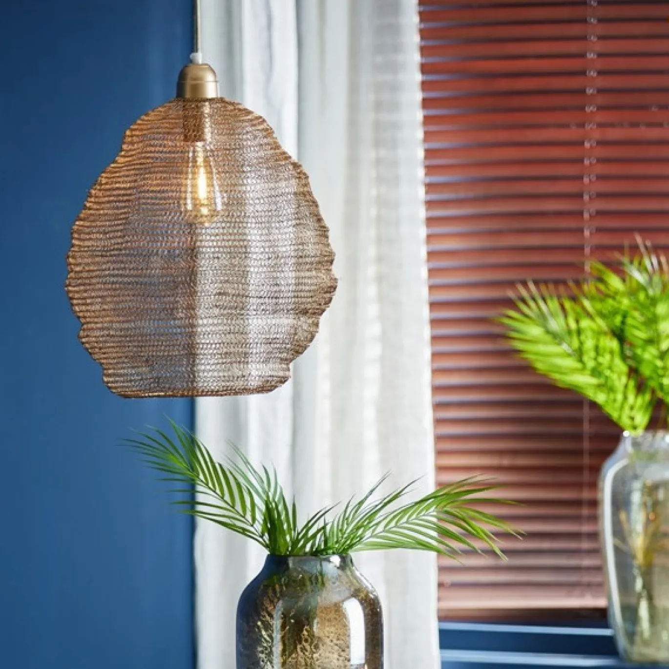 Light & Living Hanglamp Nina Gaas Antiek Brons Ø38cm