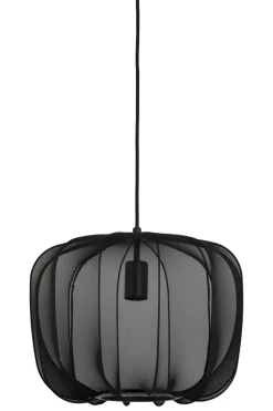Light & Living Hanglamp Plumeria Zwart Ø40x30cm
