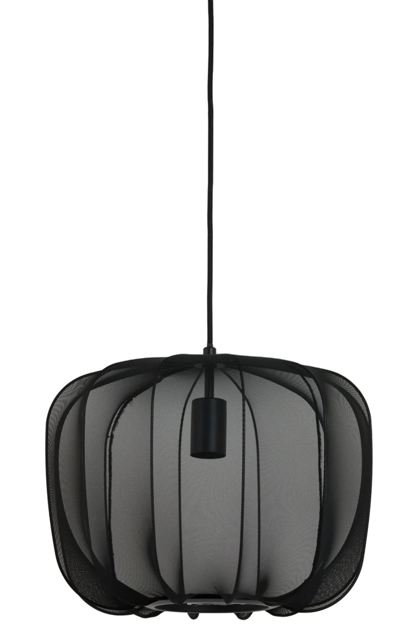 Light & Living Hanglamp Plumeria Zwart Ø40x30cm