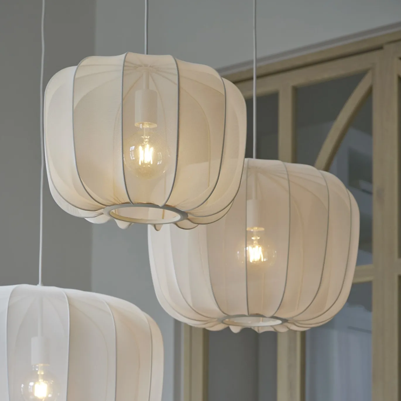 Light & Living Hanglamp Plumeria Zand Ø40x30cm