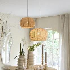 Light & Living Hanglamp Rafaella Raffia Naturel M