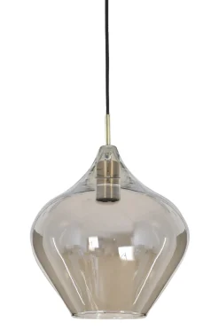 Light & Living Hanglamp Rakel Glas Smoke Ø27cm