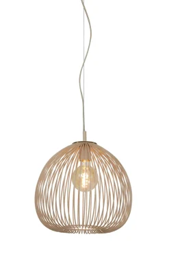 Light & Living Hanglamp Rilana Mat Beige Ø34cm